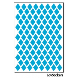 784 Stickers Losange 1cm - Décoration Gommette Loisirs - Vinyle Repositionnable