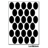 216 Stickers Ovale 1,8cm - Décoration Gommette Loisirs - Vinyle Repositionnable