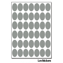 336 Stickers Ovale 1,5cm - Décoration Gommette Loisirs - Vinyle Repositionnable