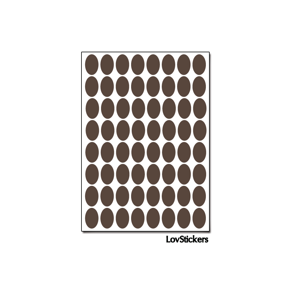 512 Stickers Ovale 1,2cm - Décoration Gommette Loisirs - Vinyle Repositionnable