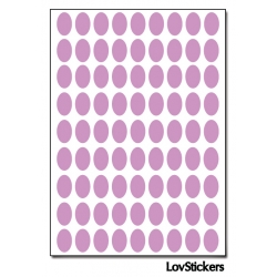 648 Stickers Ovale 1cm - Décoration Gommette Loisirs - Vinyle Repositionnable