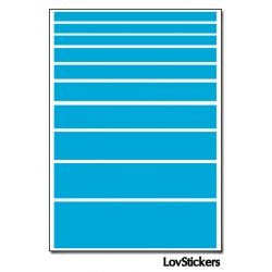 80 Stickers Lignes Mixte - Décoration Gommette Loisirs - Vinyle Repositionnable