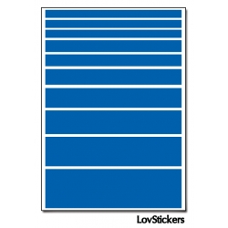 80 Stickers Lignes Mixte - Décoration Gommette Loisirs - Vinyle Repositionnable