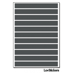 88 Stickers Ligne 0,8cm - Décoration Gommette Loisirs - Vinyle Repositionnable