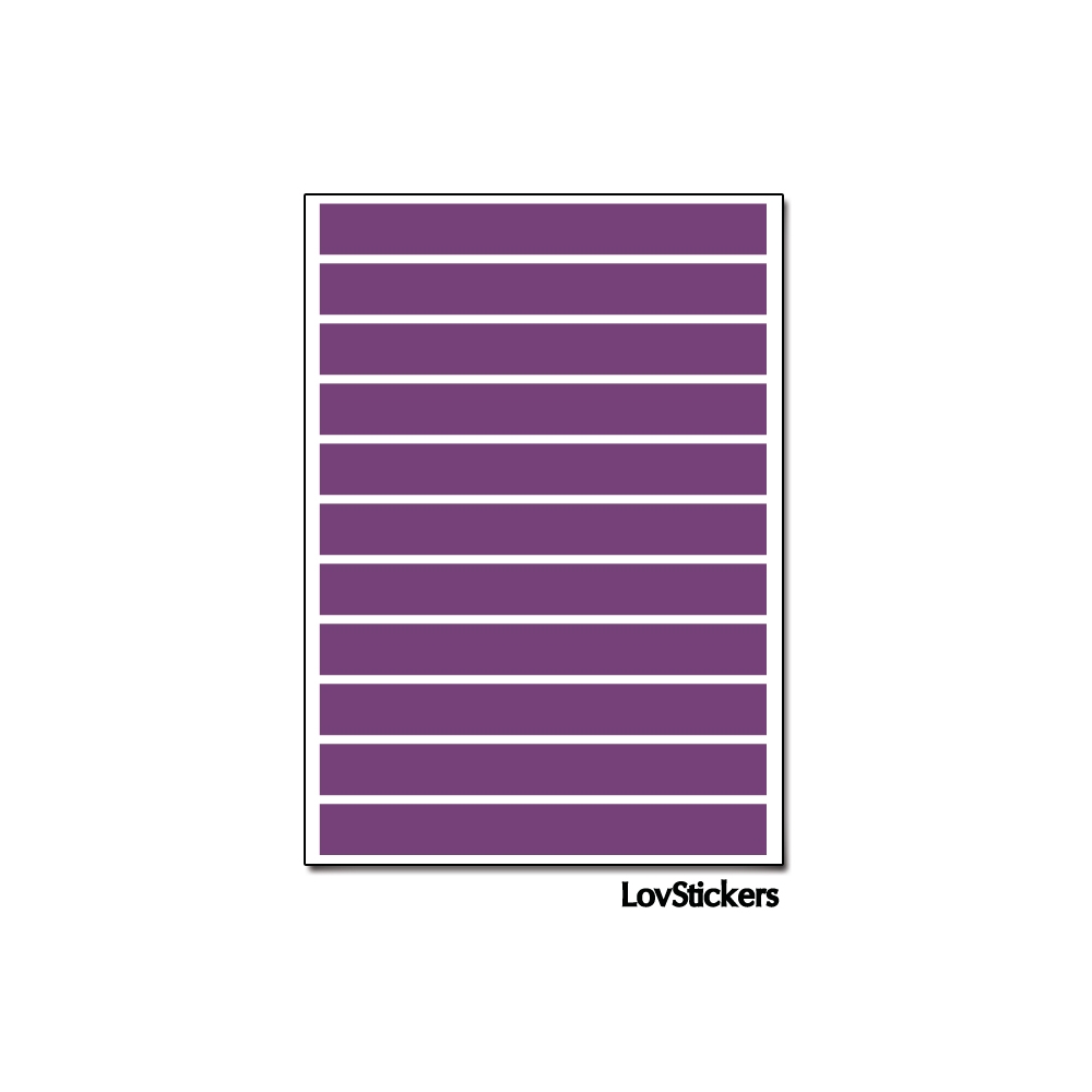 88 Stickers Ligne 0,8cm - Décoration Gommette Loisirs - Vinyle Repositionnable