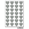 224 Stickers Coeur 1,5cm - Décoration Gommette Loisirs - Vinyle Repositionnable