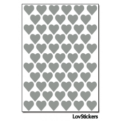 488 Stickers Coeur 1cm - Décoration Gommette Loisirs - Vinyle Repositionnable