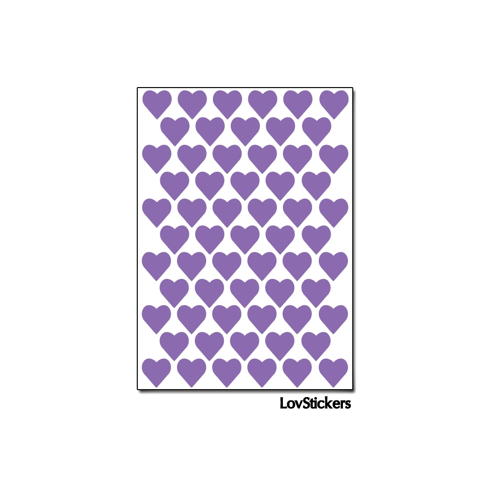 488 Stickers Coeur 1cm - Décoration Gommette Loisirs - Vinyle Repositionnable