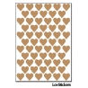 488 Stickers Coeur 1cm - Décoration Gommette Loisirs - Vinyle Repositionnable