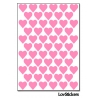 488 Stickers Coeur 1cm - Décoration Gommette Loisirs - Vinyle Repositionnable