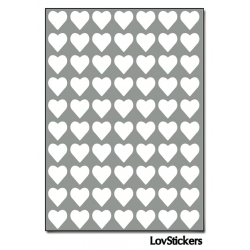 560 Stickers Coeur 0,8cm - Décoration Gommette Loisirs - Vinyle Repositionnable