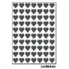 560 Stickers Coeur 0,8cm - Décoration Gommette Loisirs - Vinyle Repositionnable