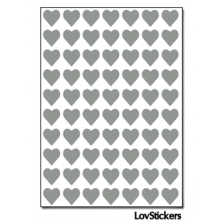 560 Stickers Coeur 0,8cm - Décoration Gommette Loisirs - Vinyle Repositionnable