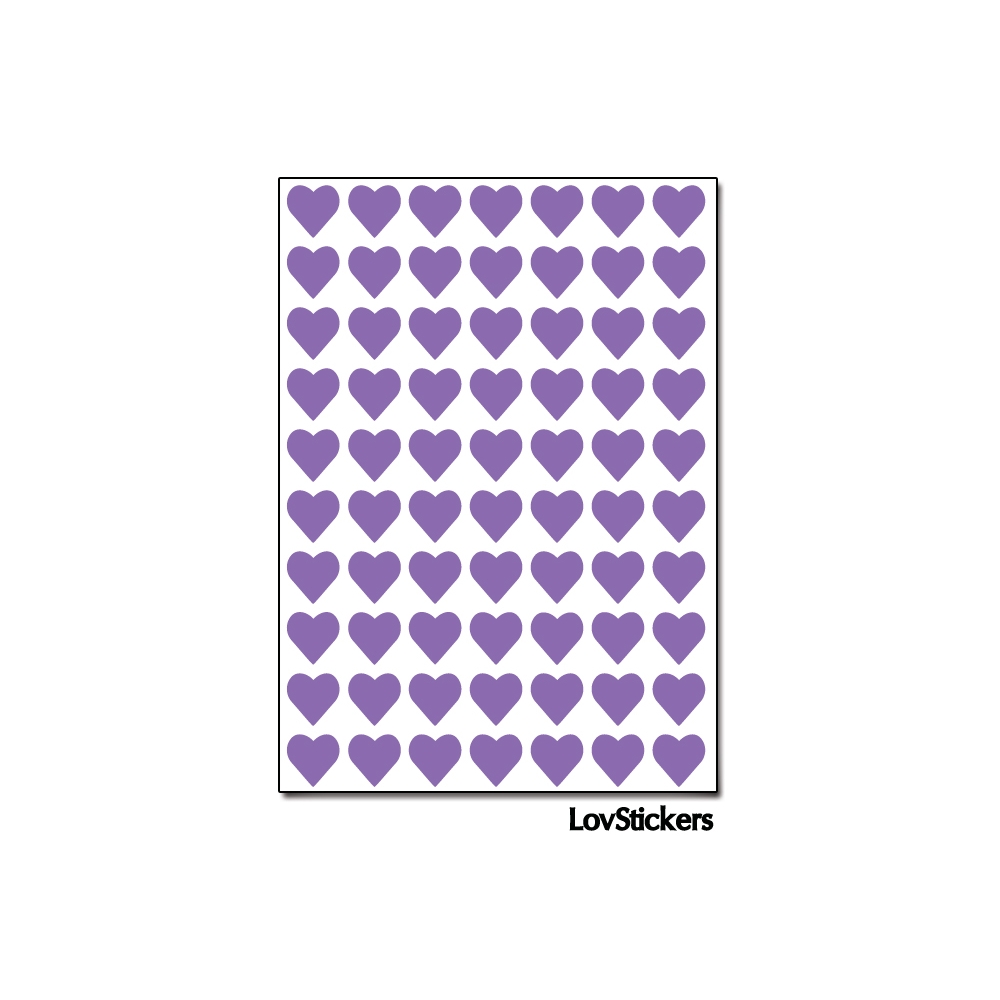 560 Stickers Coeur 0,8cm - Décoration Gommette Loisirs - Vinyle Repositionnable