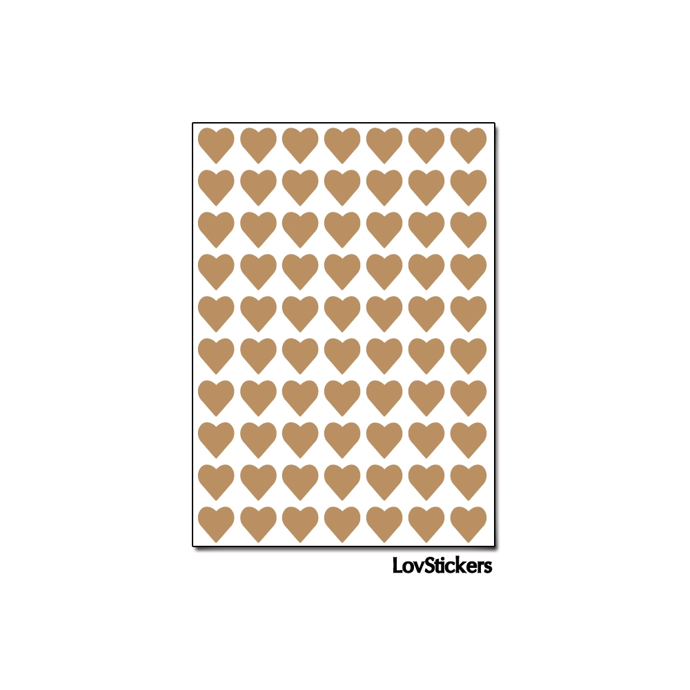 560 Stickers Coeur 0,8cm - Décoration Gommette Loisirs - Vinyle Repositionnable