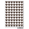 560 Stickers Coeur 0,8cm - Décoration Gommette Loisirs - Vinyle Repositionnable