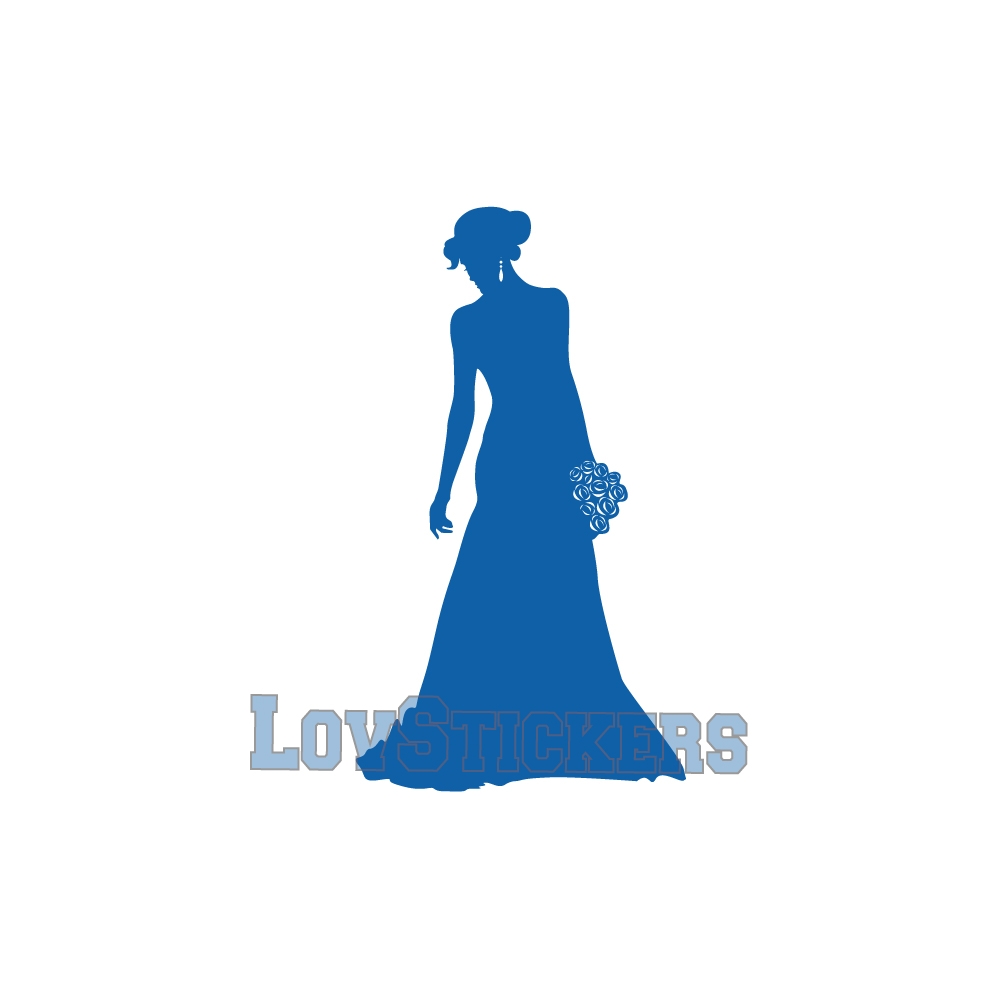 Stickers Femme en robe de mariée - Décoration intérieur en Vinyle - Nombreux coloris Stickers Femme en robe de mariée - Décoration intérieur en Vinyle - Nombreux coloris
