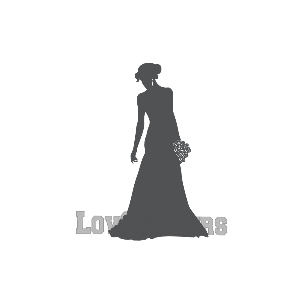 Stickers Femme en robe de mariée - Décoration intérieur en Vinyle - Nombreux coloris Stickers Femme en robe de mariée - Décoration intérieur en Vinyle - Nombreux coloris