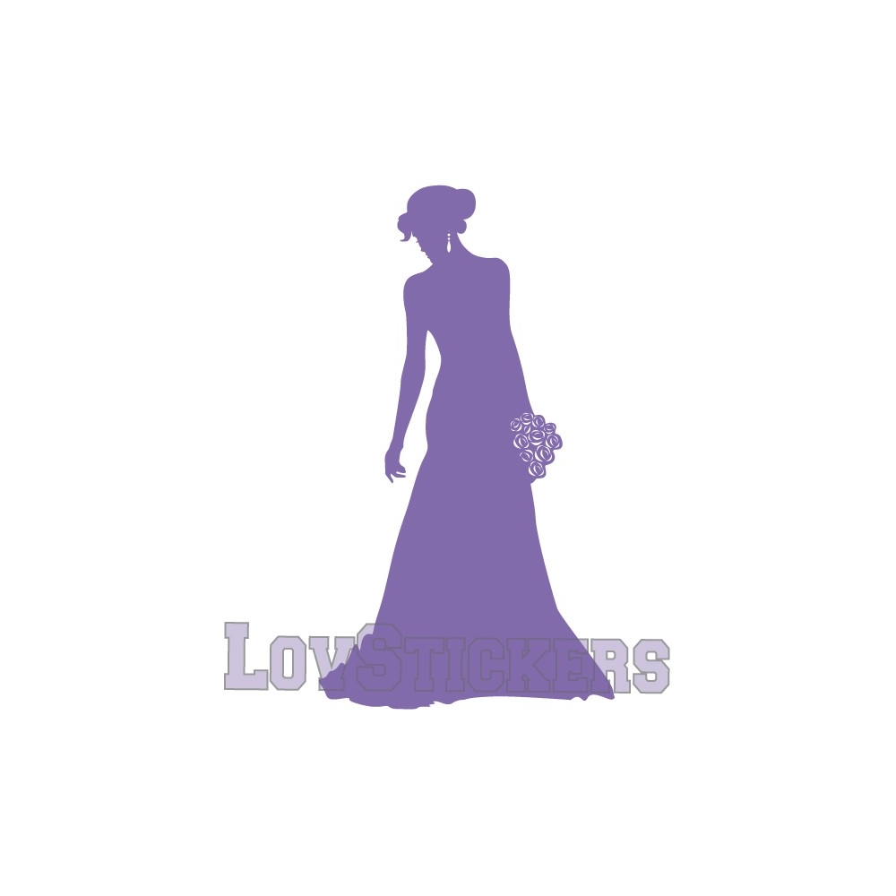 Stickers Femme en robe de mariée - Décoration intérieur en Vinyle - Nombreux coloris Stickers Femme en robe de mariée - Décoration intérieur en Vinyle - Nombreux coloris