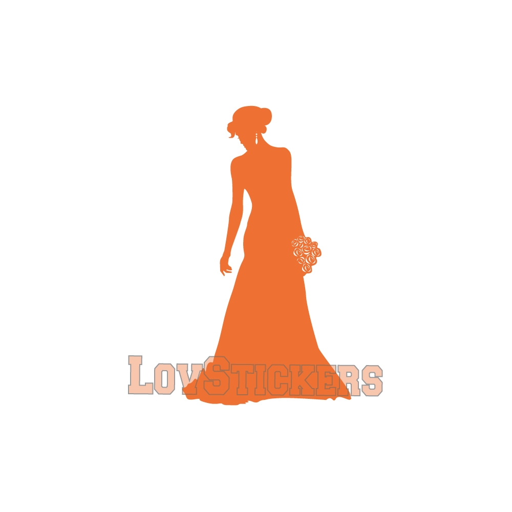Stickers Femme en robe de mariée - Décoration intérieur en Vinyle - Nombreux coloris Stickers Femme en robe de mariée - Décoration intérieur en Vinyle - Nombreux coloris