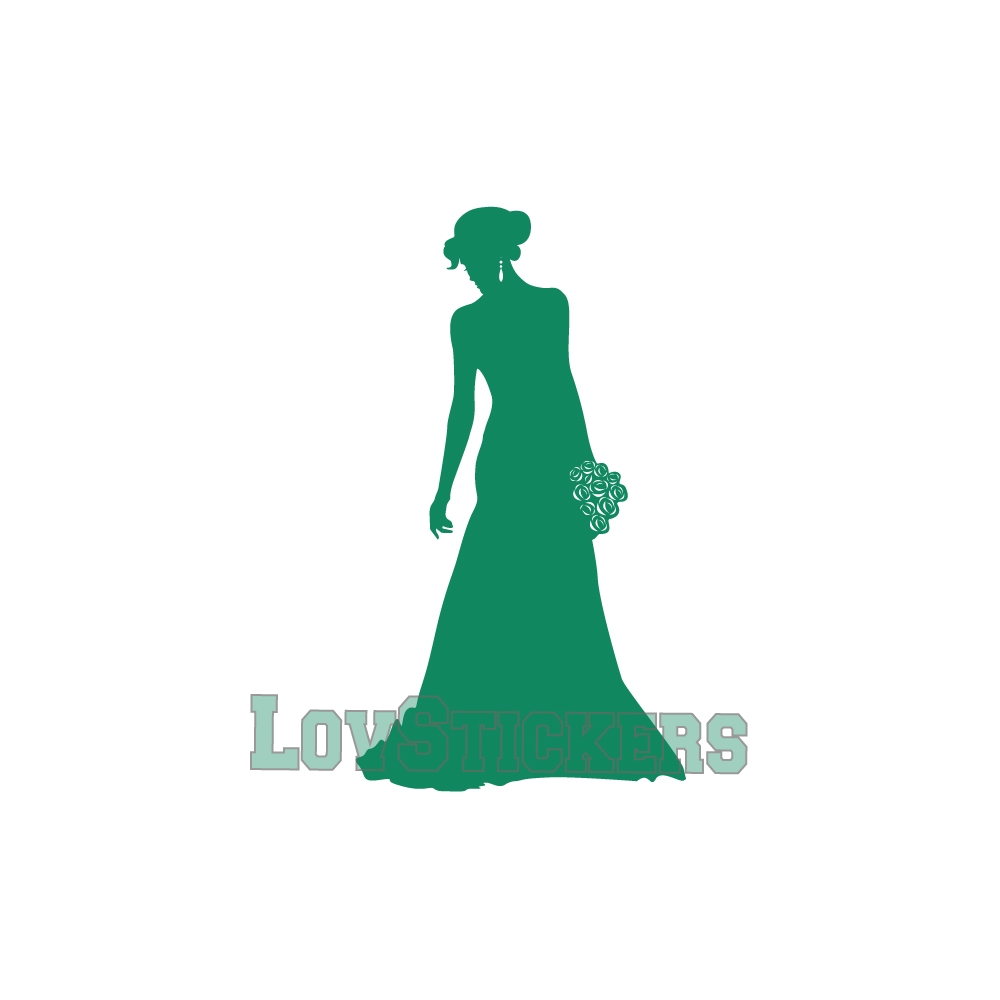 Stickers Femme en robe de mariée - Décoration intérieur en Vinyle - Nombreux coloris Stickers Femme en robe de mariée - Décoration intérieur en Vinyle - Nombreux coloris