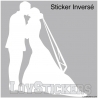 Stickers Couple de Marié - Décoration intérieur en Vinyle - Nombreux coloris