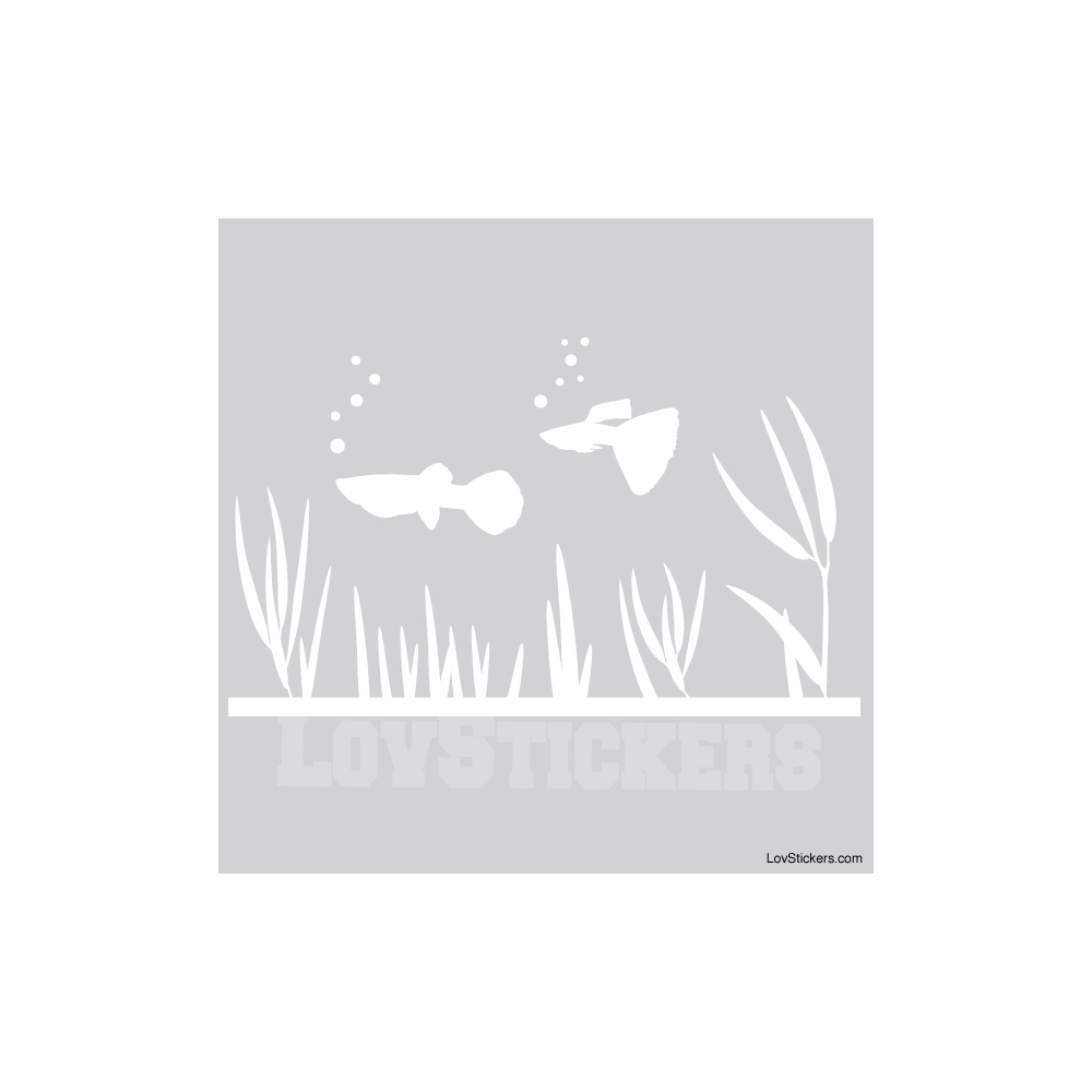 Stickers poisson Guppy - Décoration intérieur en Vinyle - Nombreux coloris Stickers poisson Guppy - Décoration intérieur en Vinyle - Nombreux coloris