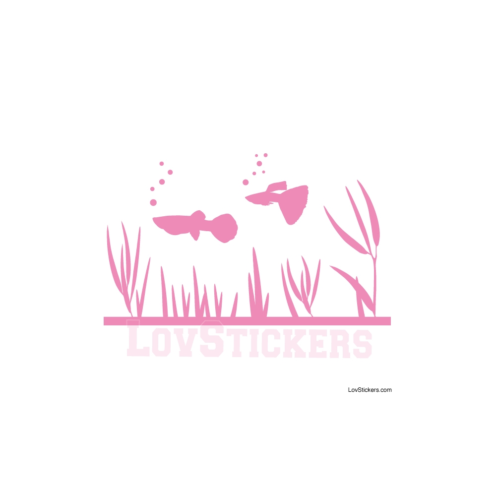Stickers poisson Guppy - Décoration intérieur en Vinyle - Nombreux coloris Stickers poisson Guppy - Décoration intérieur en Vinyle - Nombreux coloris
