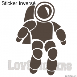 Stickers Astronaute - Décoration intérieur en Vinyle - Nombreux coloris