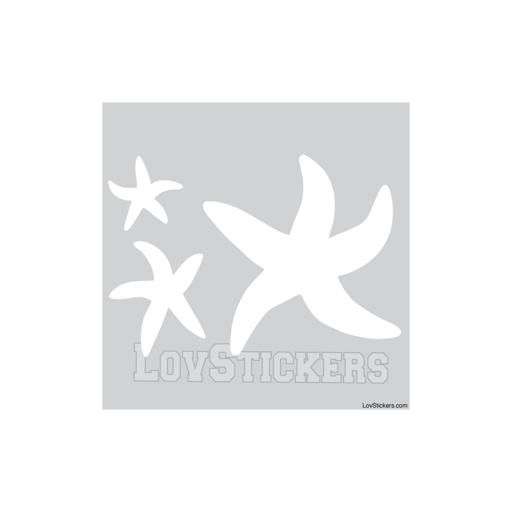 Stickers Etoiles de mer - Décoration intérieur en Vinyle - Nombreux coloris Stickers Etoiles de mer - Décoration intérieur en Vinyle - Nombreux coloris