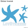 Stickers Etoiles de mer - Décoration intérieur en Vinyle - Nombreux coloris