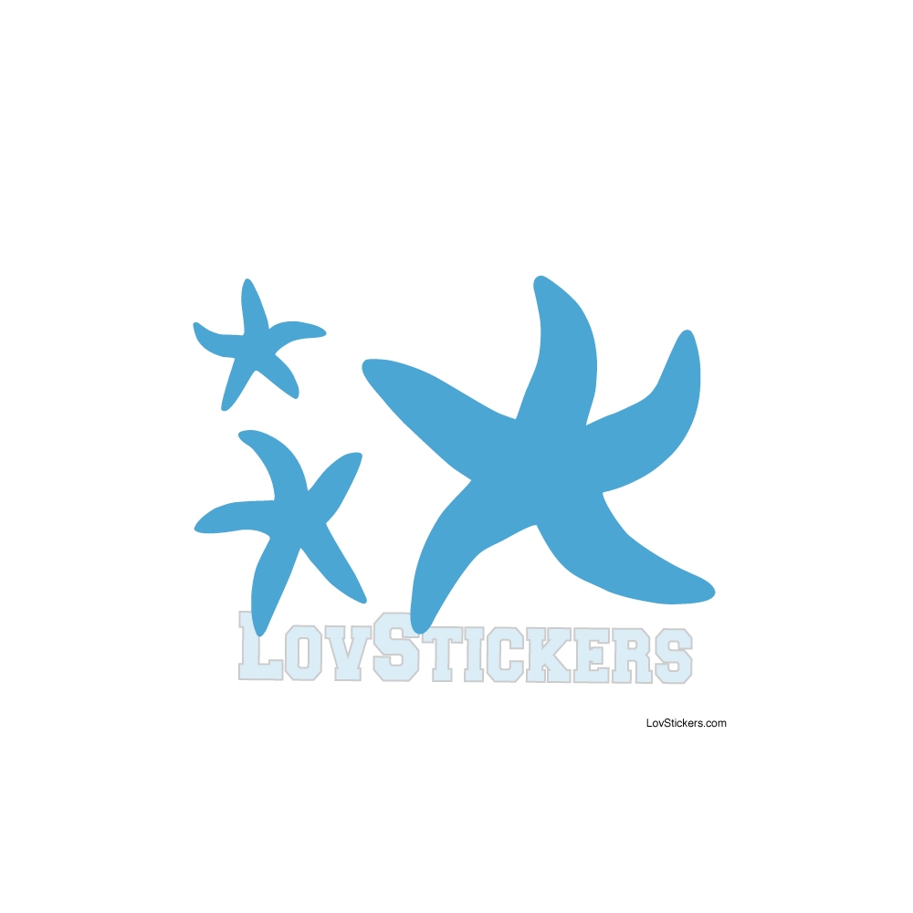 Stickers Etoiles de mer - Décoration intérieur en Vinyle - Nombreux coloris Stickers Etoiles de mer - Décoration intérieur en Vinyle - Nombreux coloris