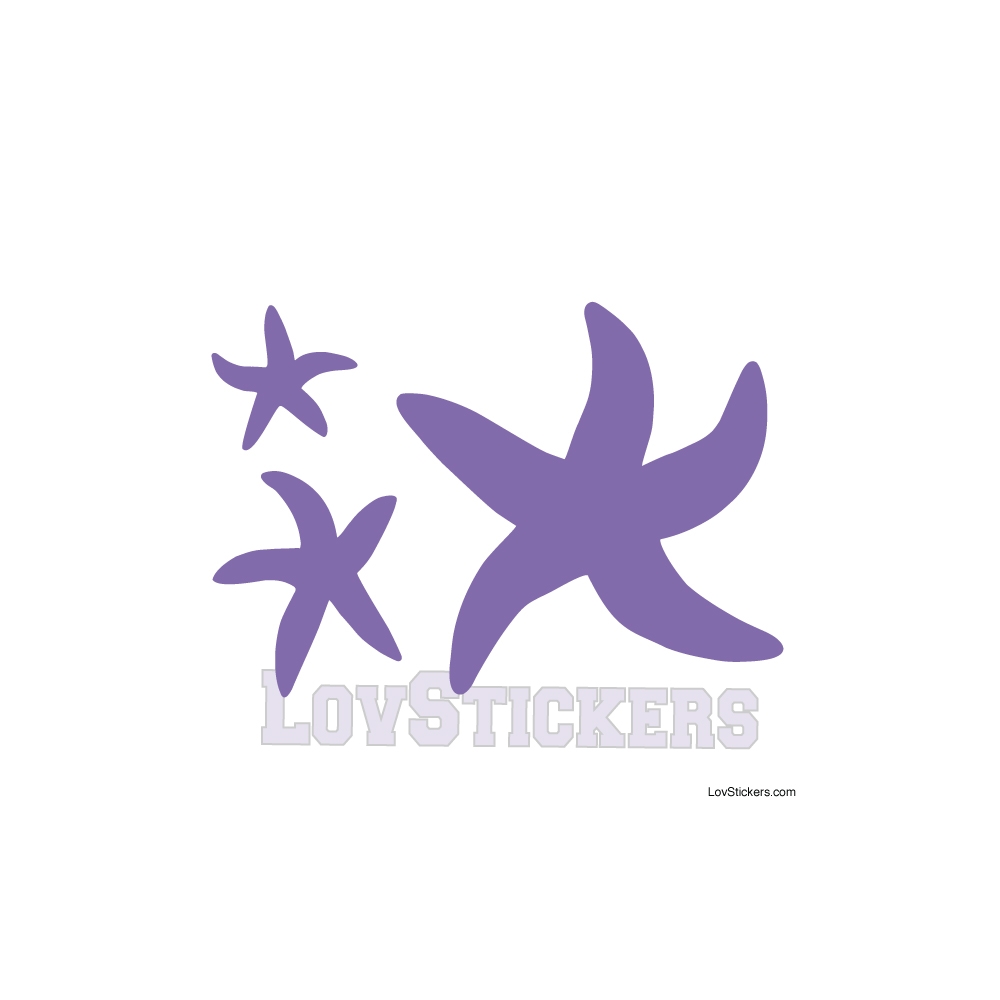 Stickers Etoiles de mer - Décoration intérieur en Vinyle - Nombreux coloris Stickers Etoiles de mer - Décoration intérieur en Vinyle - Nombreux coloris