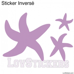 Stickers Etoiles de mer - Décoration intérieur en Vinyle - Nombreux coloris
