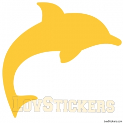 Stickers Dauphin - Décoration intérieur en Vinyle - Nombreux coloris