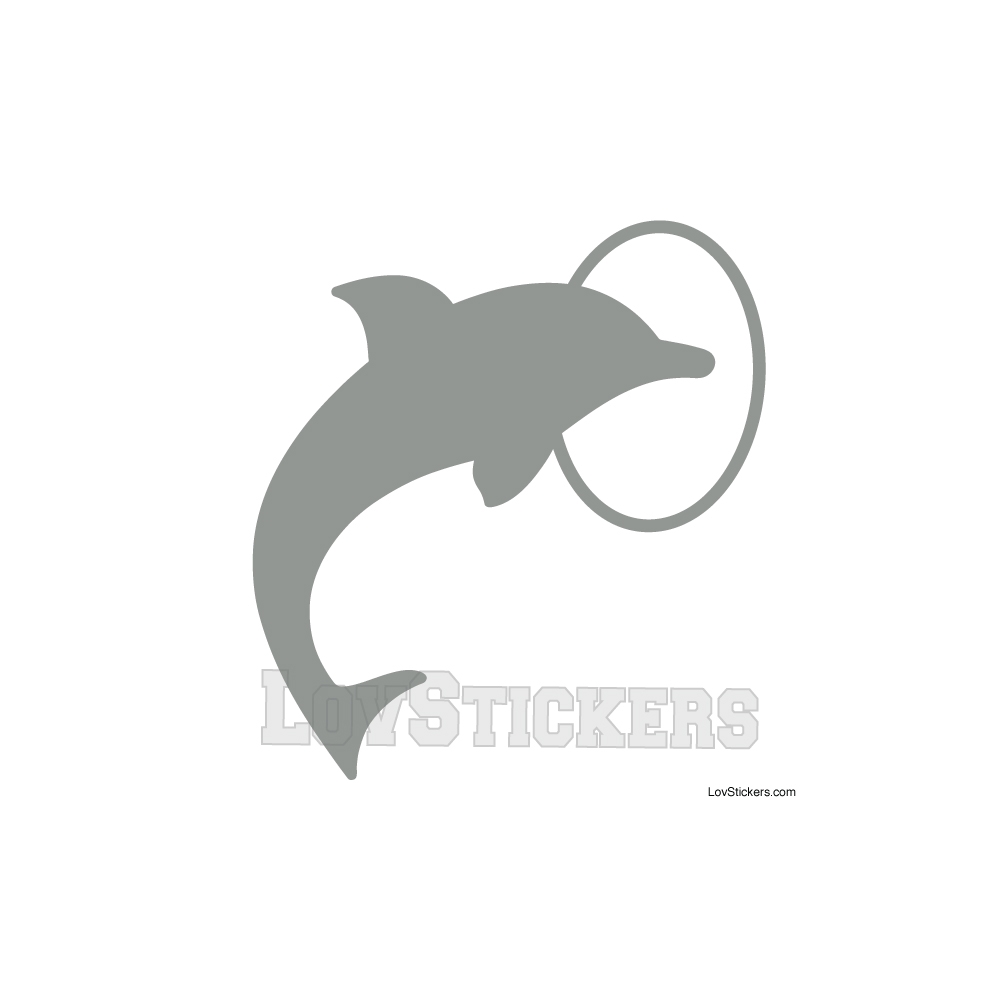 Stickers Dauphin dans cerceau - Décoration intérieur en Vinyle - Nombreux coloris Stickers Dauphin dans cerceau - Décoration intérieur en Vinyle - Nombreux coloris