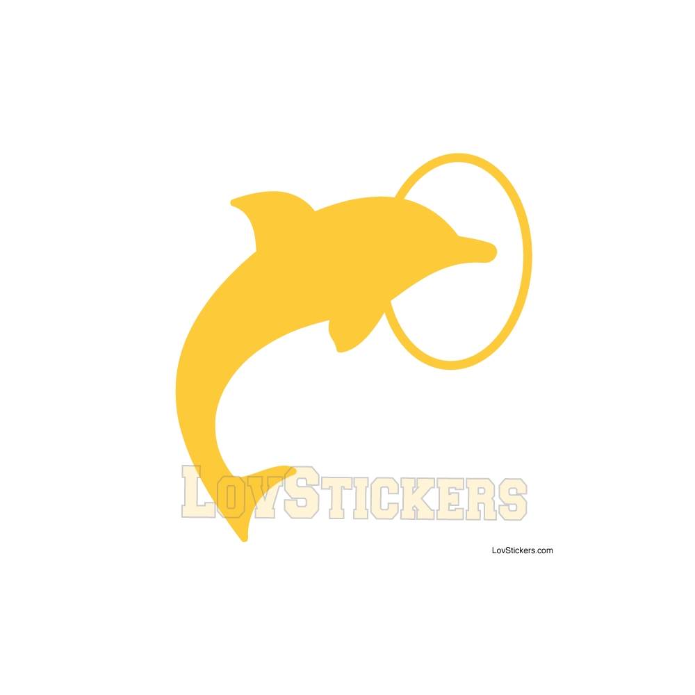 Stickers Dauphin dans cerceau - Décoration intérieur en Vinyle - Nombreux coloris Stickers Dauphin dans cerceau - Décoration intérieur en Vinyle - Nombreux coloris