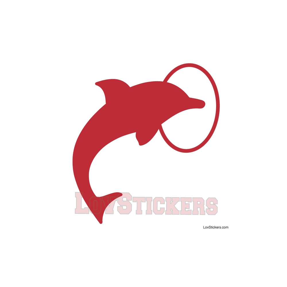 Stickers Dauphin dans cerceau - Décoration intérieur en Vinyle - Nombreux coloris Stickers Dauphin dans cerceau - Décoration intérieur en Vinyle - Nombreux coloris