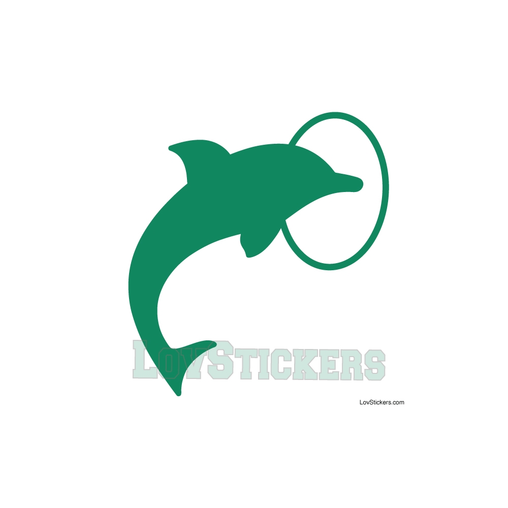 Stickers Dauphin dans cerceau - Décoration intérieur en Vinyle - Nombreux coloris Stickers Dauphin dans cerceau - Décoration intérieur en Vinyle - Nombreux coloris