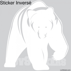 Stickers Ours - Décoration intérieur en Vinyle - Nombreux coloris
