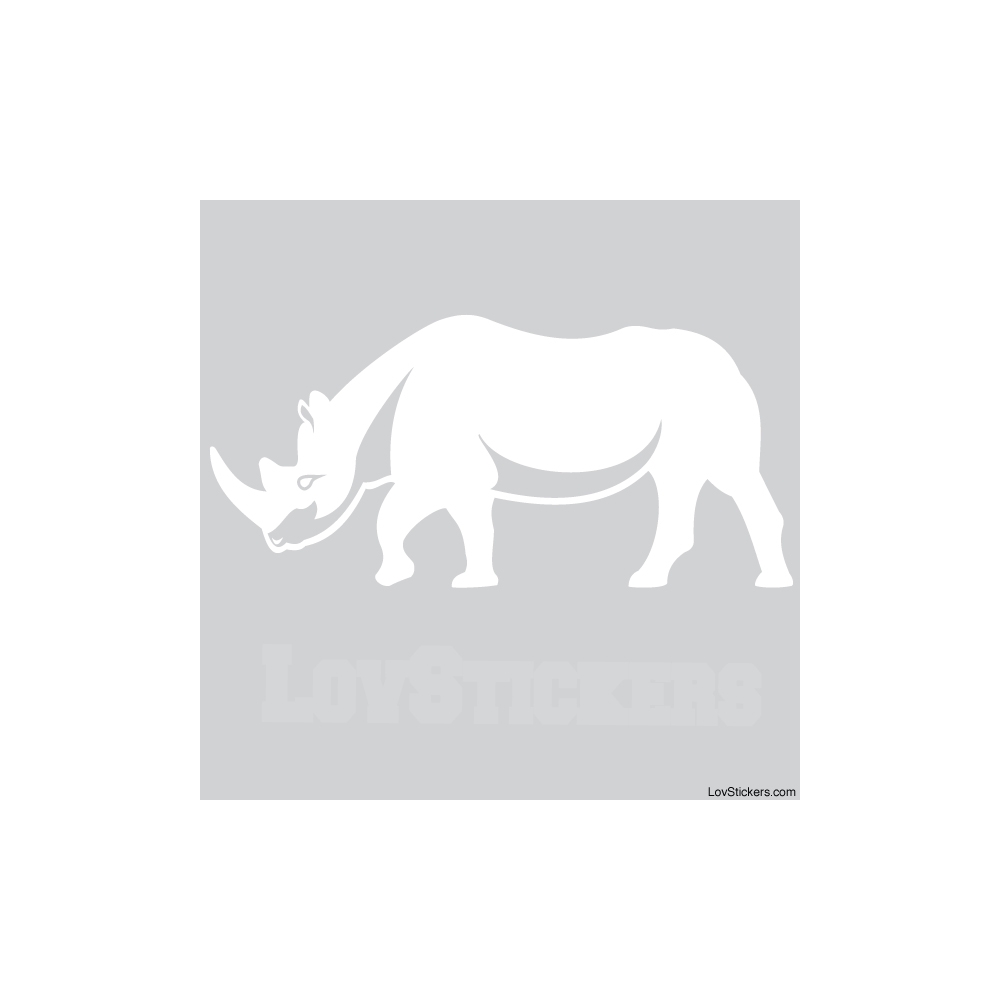Stickers Rhinoceros - Décoration intérieur en Vinyle - Nombreux coloris Stickers Rhinoceros - Décoration intérieur en Vinyle - Nombreux coloris