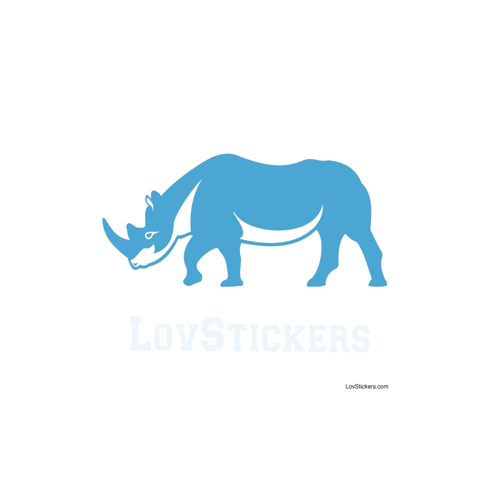 Stickers Rhinoceros - Décoration intérieur en Vinyle - Nombreux coloris Stickers Rhinoceros - Décoration intérieur en Vinyle - Nombreux coloris