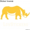 Stickers Rhinoceros - Décoration intérieur en Vinyle - Nombreux coloris