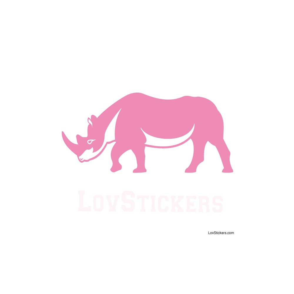 Stickers Rhinoceros - Décoration intérieur en Vinyle - Nombreux coloris Stickers Rhinoceros - Décoration intérieur en Vinyle - Nombreux coloris
