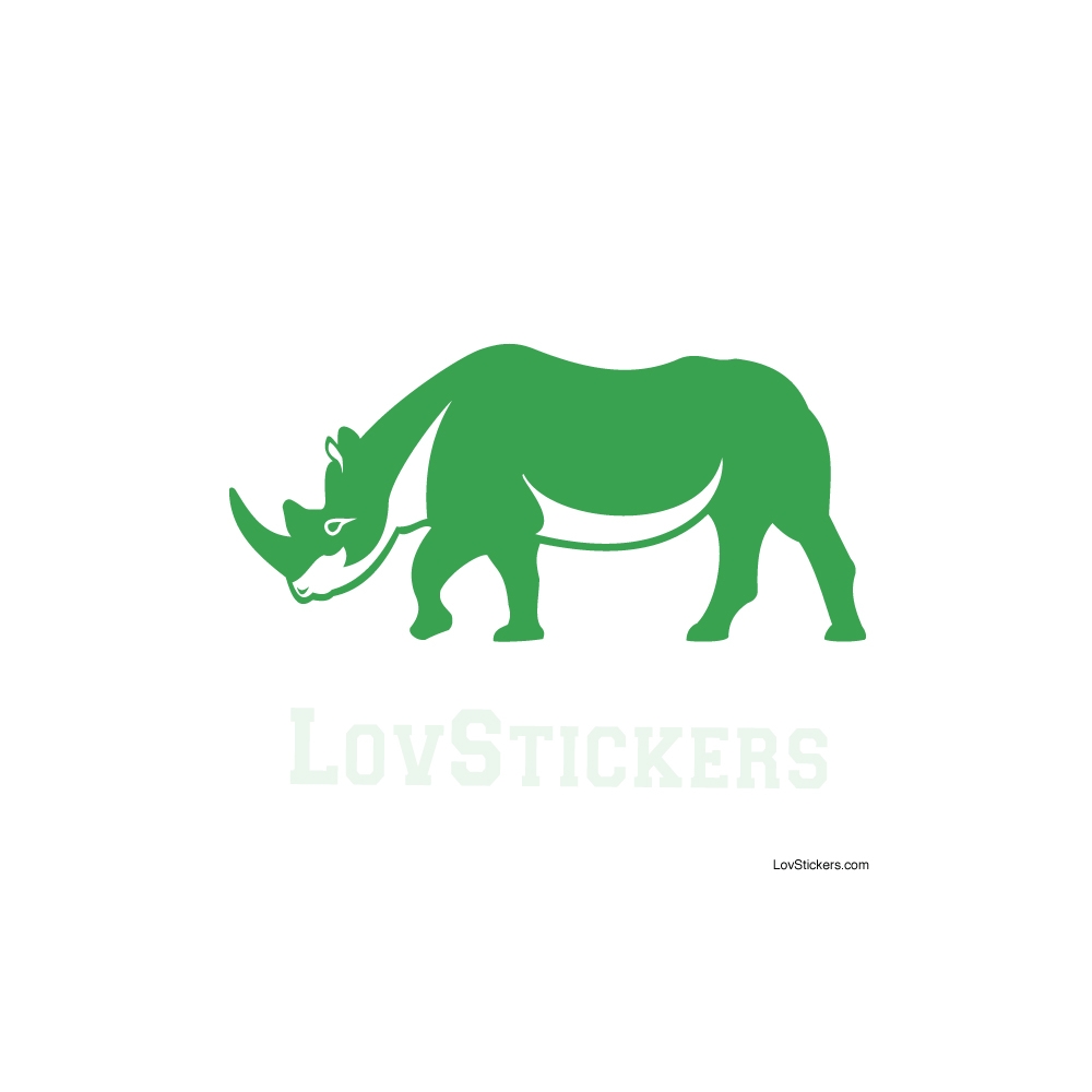 Stickers Rhinoceros - Décoration intérieur en Vinyle - Nombreux coloris Stickers Rhinoceros - Décoration intérieur en Vinyle - Nombreux coloris