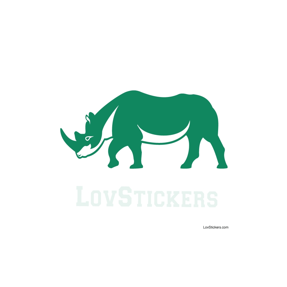 Stickers Rhinoceros - Décoration intérieur en Vinyle - Nombreux coloris Stickers Rhinoceros - Décoration intérieur en Vinyle - Nombreux coloris