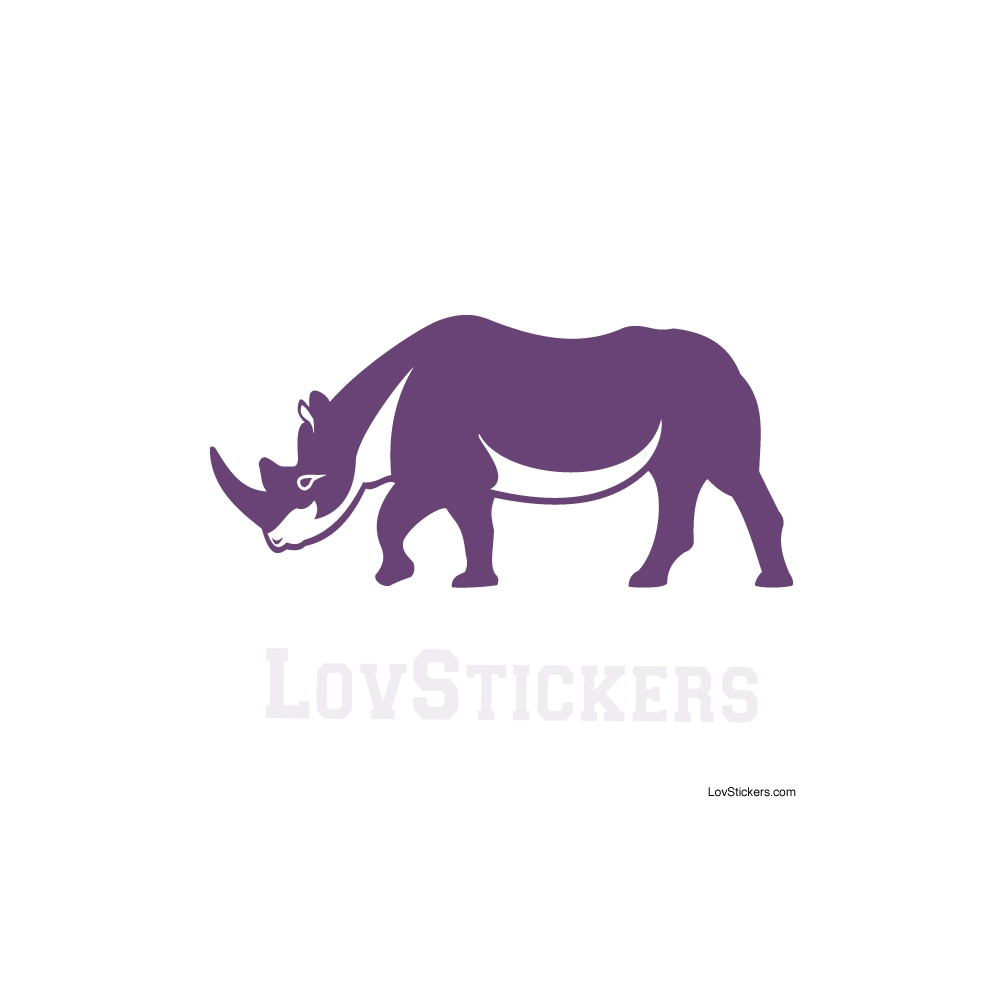 Stickers Rhinoceros - Décoration intérieur en Vinyle - Nombreux coloris Stickers Rhinoceros - Décoration intérieur en Vinyle - Nombreux coloris