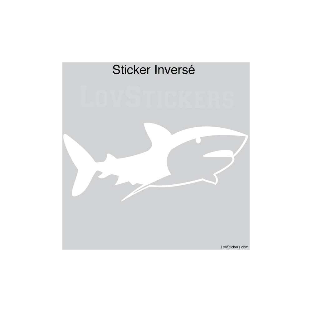 Stickers Requin - Décoration intérieur en Vinyle - Nombreux coloris