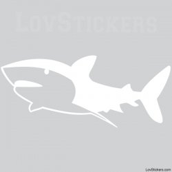 Stickers Requin - Décoration intérieur en Vinyle - Nombreux coloris