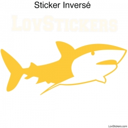 Stickers Requin - Décoration intérieur en Vinyle - Nombreux coloris